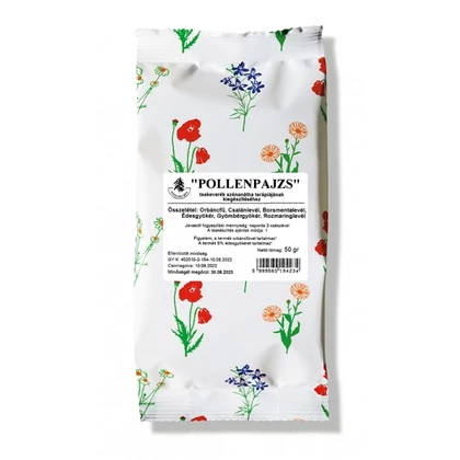 Szálas keverék gyógytea -POLLENPAJZS (szénanátha terápia kiegészítéséhez) 50 gr