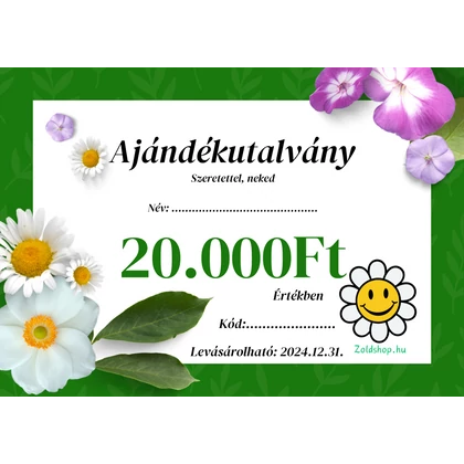 Ajándékutalvány 20.000,- Ft értékben