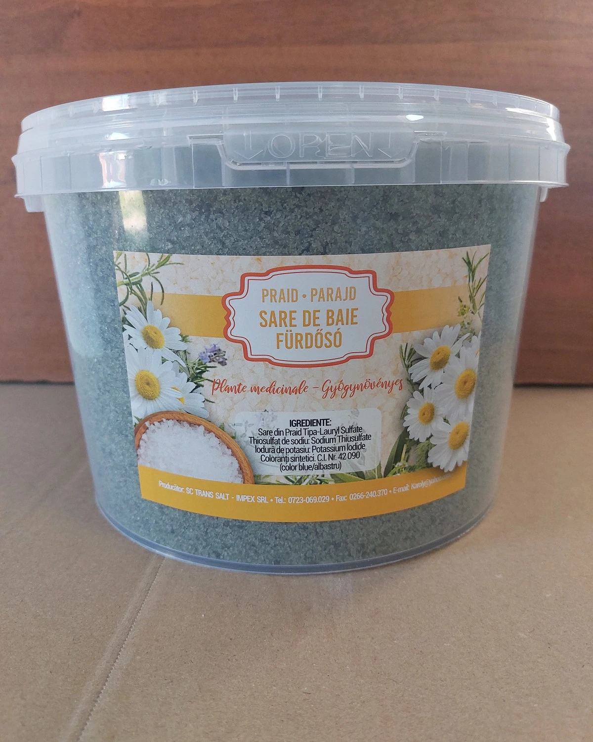 Parajdi fürdősó 5 kg, gyógynövényes